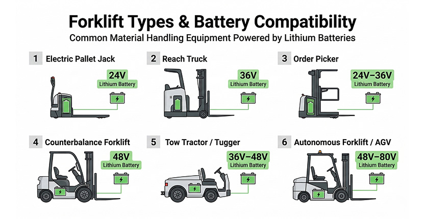 Which Battery Is Best for Different Types of Forklifts