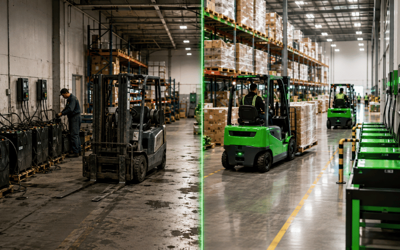Lithium Forklift Batteries vs Lead Acid With a Total Cost of Ownership Breakdown
